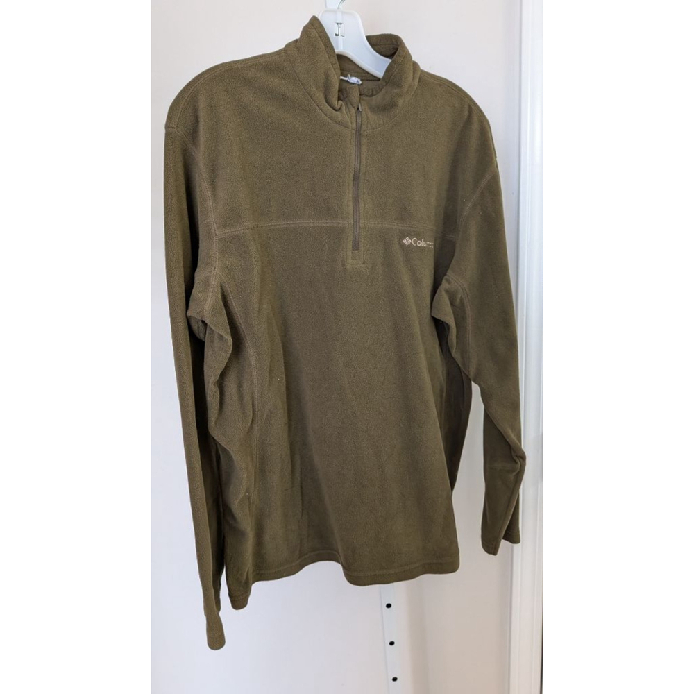 Columbia fleece Warm deep olive / moss green jacket M/L